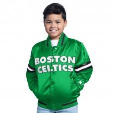 Подростковая Boston Celtics Kelly Green Scrimmage Full-Snap Varsity Jacket