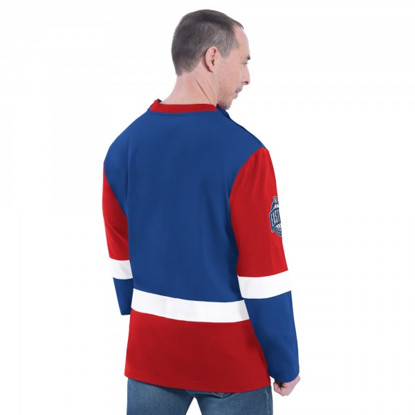 Philadelphia 76ers G-III Sports by Carl Banks Royal Adaptive Rugby Long Sleeve Top