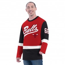 Футболка с длинным рукавом Chicago Bulls G-III Sports by Carl Banks Red Adaptive Rugby