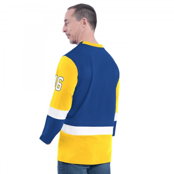 Golden State Warriors G-III Sports by Carl Banks Royal Adaptive Rugby Long Sleeve Top