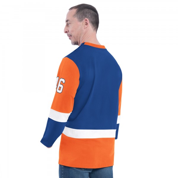 New York Knicks G-III Sports by Carl Banks Adaptive Rugby Long Sleeve Top - Blue
