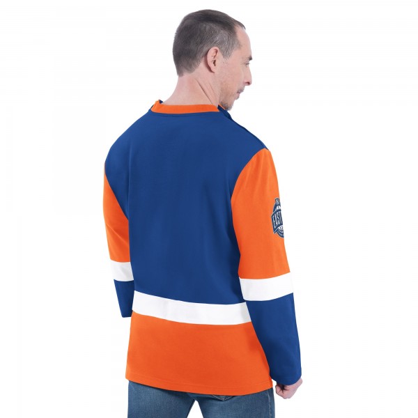 New York Knicks G-III Sports by Carl Banks Adaptive Rugby Long Sleeve Top - Blue