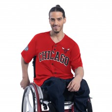 Chicago Bulls G-III Sports by Carl Banks Red Adaptive Star Player Fashion Baseball Jersey