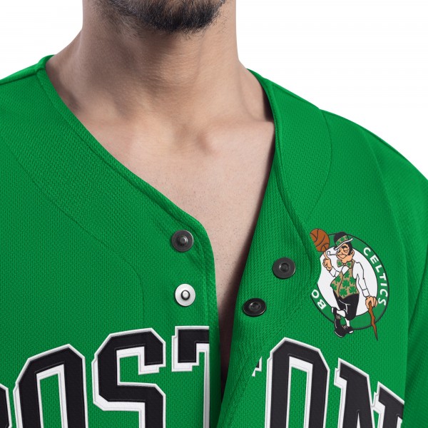 Boston Celtics G-III Sports by Carl Banks Kelly Green Adaptive Star Player Fashion Baseball Jersey
