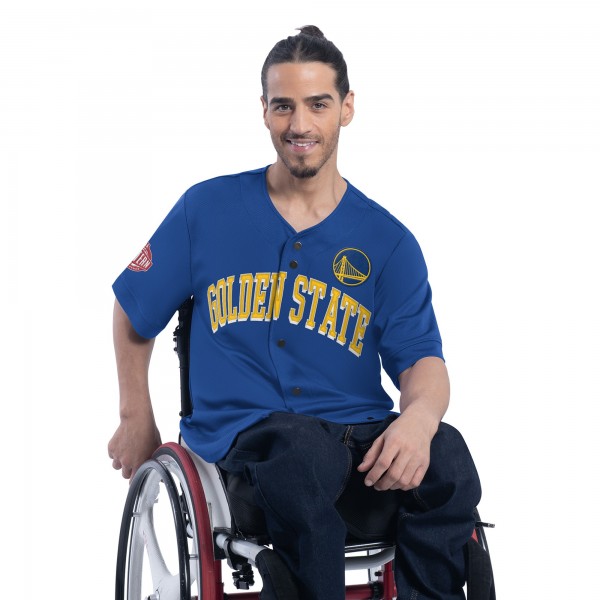 Golden State Warriors G-III Sports by Carl Banks Royal Adaptive Star Player Fashion Baseball Jersey