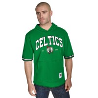 Boston Celtics Tommy Jeans Kelly Green Paul French Terry Short Sleeve Pullover Hoodie