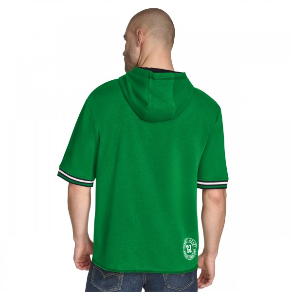 Boston Celtics Tommy Jeans Kelly Green Paul French Terry Short Sleeve Pullover Hoodie