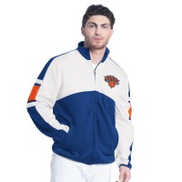 Кофта на молнии New York Knicks G-III Sports by Carl Banks Back Field Track - Blue/White