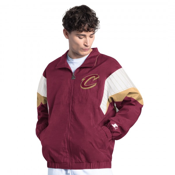 Cleveland Cavaliers Starter Wine Yard Line Full-Zip Jacket