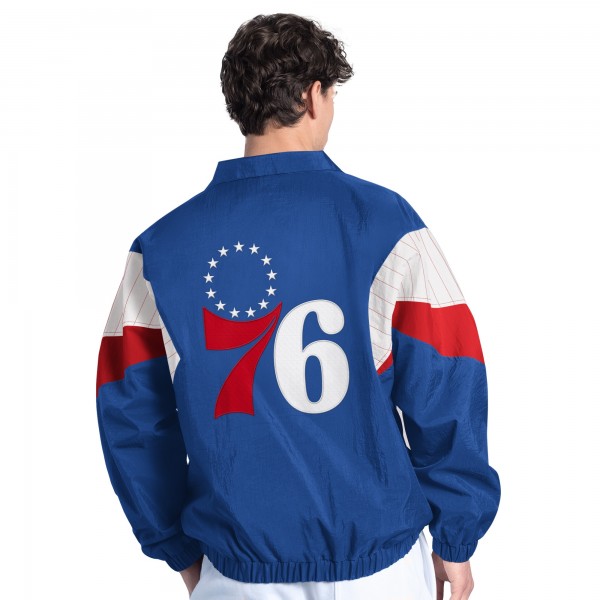 Philadelphia 76ers Starter Royal Yard Line Full-Zip Jacket