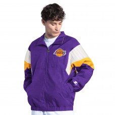 Los Angeles Lakers Starter Purple Yard Line Full-Zip Jacket