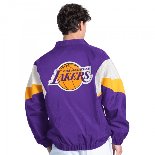 Los Angeles Lakers Starter Purple Yard Line Full-Zip Jacket