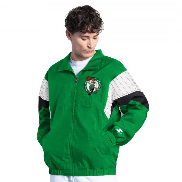 Boston Celtics Starter Kelly Green Yard Line Full-Zip Jacket