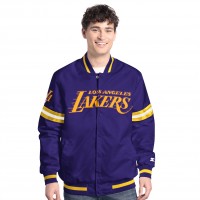 Куртка на кнопках Los Angeles Lakers Starter Purple/Gold Scout Varsity
