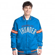 Куртка Oklahoma City Thunder Starter Blue/Orange Scout Full Snap Varsity