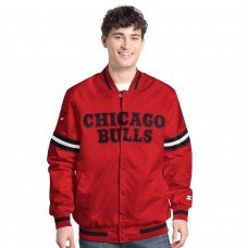 Куртка на кнопках Chicago Bulls Starter Red/Black Scout Varsity