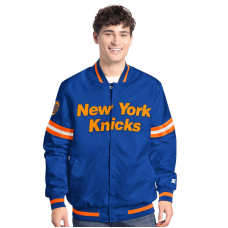 Куртка New York Knicks Starter Blue/Orange Scout Full Snap Varsity