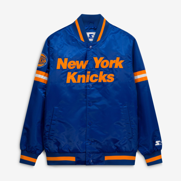 Куртка New York Knicks Starter Blue/Orange Scout Full Snap Varsity