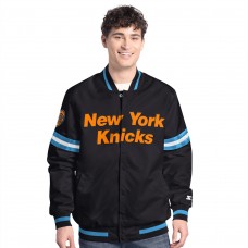 New York Knicks Starter Black Scout Varsity Full-Snap Jacket