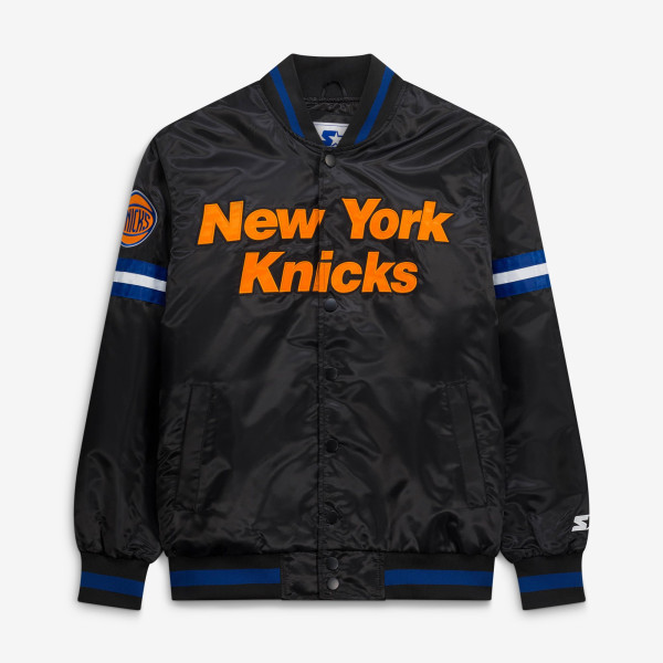 Куртка New York Knicks Starter Black Scout Varsity Full-Snap