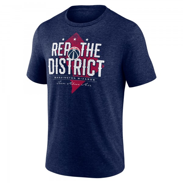 Washington Wizards Navy Huddle Tri-Blend T-Shirt