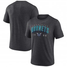 Футболка Charlotte Hornets Charcoal Backboard Tri-Blend