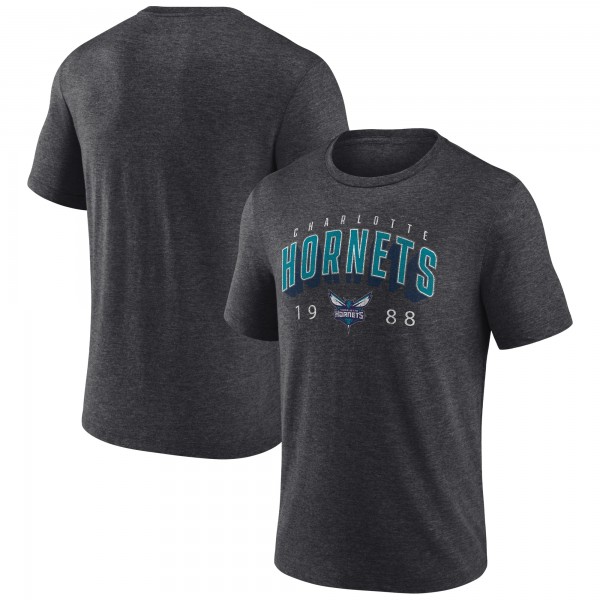Футболка Charlotte Hornets Charcoal Backboard Tri-Blend