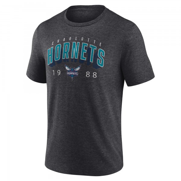 Футболка Charlotte Hornets Charcoal Backboard Tri-Blend