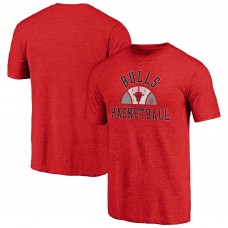 Футболка Chicago Bulls Red Half Classic Tri-Blend