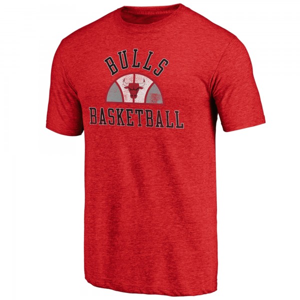 Футболка Chicago Bulls Red Half Classic Tri-Blend