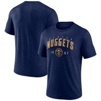 Denver Nuggets Navy Backboard Tri-Blend T-Shirt