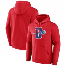 Detroit Pistons Red Alternate Logo Pullover Hoodie