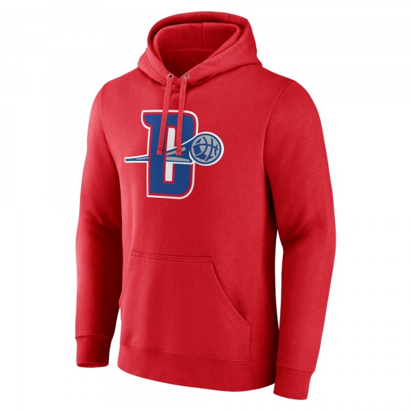 Detroit Pistons Red Alternate Logo Pullover Hoodie