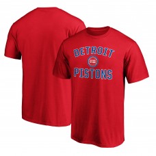 Detroit Pistons Red Victory Arch T-Shirt