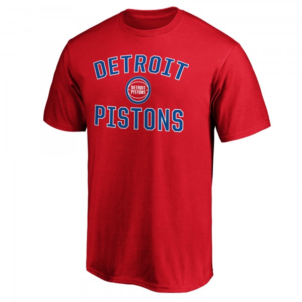 Detroit Pistons Red Victory Arch T-Shirt