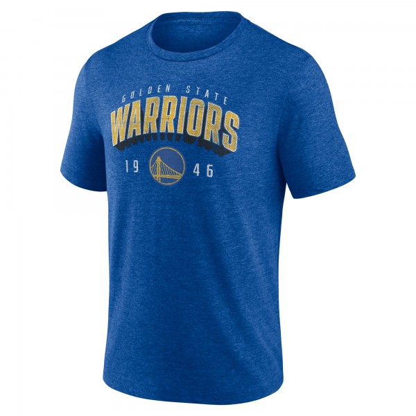 Golden State Warriors Royal Backboard Tri-Blend T-Shirt