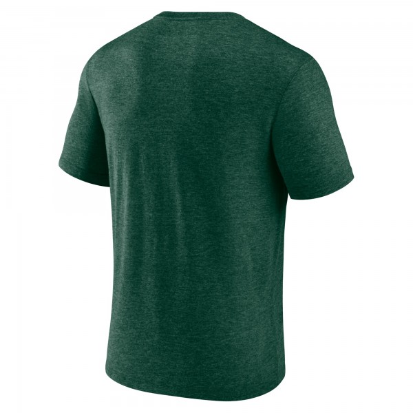 Milwaukee Bucks Hunter Green Backboard Tri-Blend T-Shirt