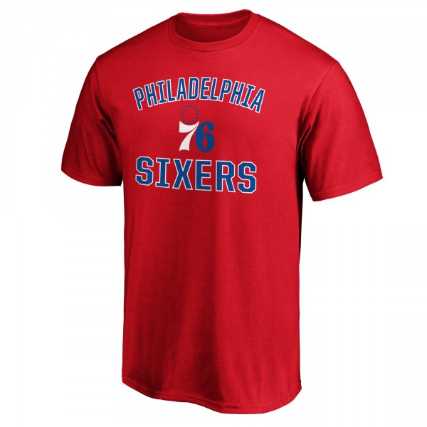 Philadelphia 76ers Red Victory Arch T-Shirt