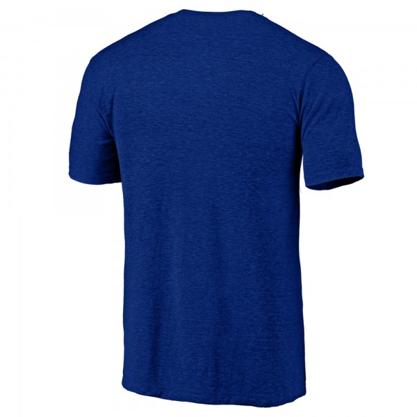 Philadelphia 76ers Royal Distressed Tri-Blend T-Shirt