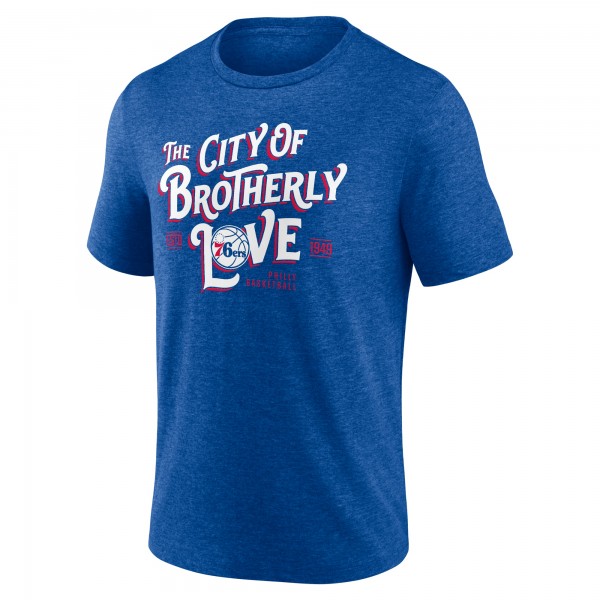 Philadelphia 76ers Royal Team Pride Tri-Blend T-Shirt