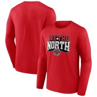 Toronto Raptors Red Team Pride Long Sleeve T-Shirt