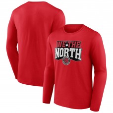 Toronto Raptors Red Team Pride Long Sleeve T-Shirt