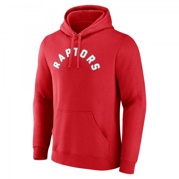 Toronto Raptors Red Wordmark Pullover Hoodie