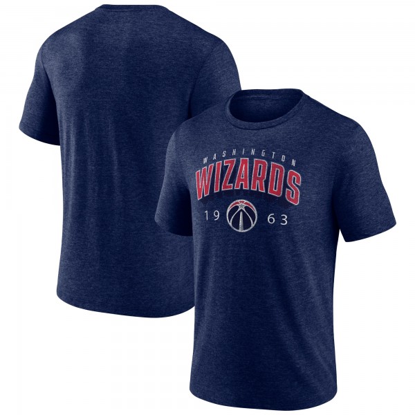 Washington Wizards Navy Backboard Tri-Blend T-Shirt