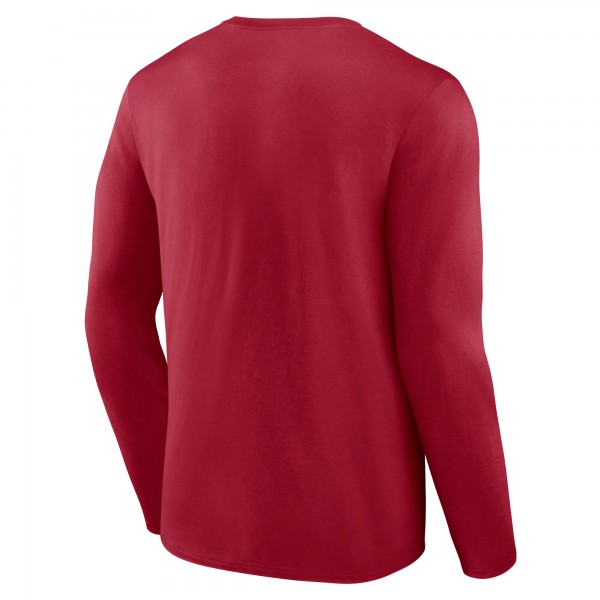 Miami Heat Red Primary Logo Long Sleeve T-Shirt
