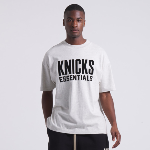 Футболка Unisex New York Knicks Fear of God Heather Gray NBA x ESSENTIALS