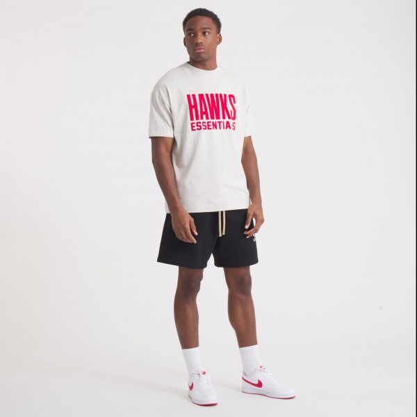 Футболка Unisex Atlanta Hawks Fear of God Heather Gray NBA x ESSENTIALS