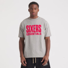 Футболка Unisex Philadelphia 76ers Fear of God Gray NBA x ESSENTIALS