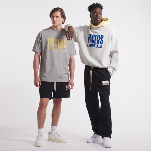 Unisex Indiana Pacers Gray NBA Paris x ESSENTIALS T-Shirt