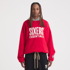 Толстовка Unisex Philadelphia 76ers Fear of God Red NBA x ESSENTIALS